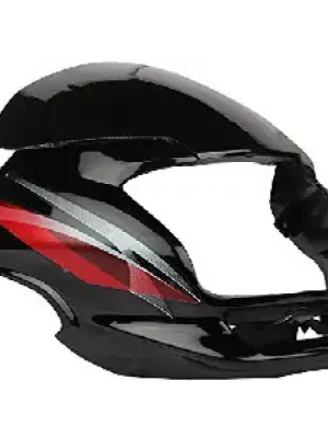 Headlight Visor For Motocorp Super Splendor Black Red Uf113a