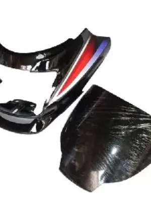 Headlight Visor For Motocorp Super Splendor Black Red Uf116b