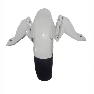 Front Mudguard White For TVS Apache Rtr200 4v Om