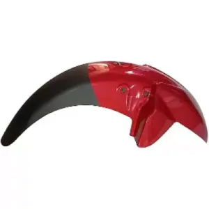 Front Mudguard White Red For TVS Phoenix