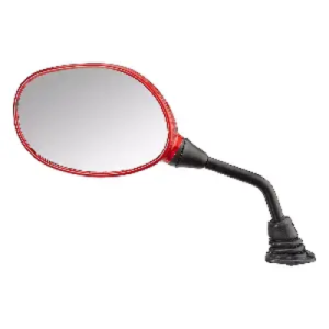 Uno Minda Rv 5013lh sred Rear View Mirror Shatterproof Glass For Hero Pleasure sport Red product image