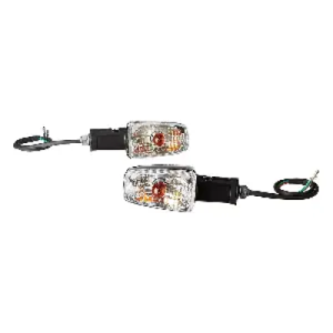 Uno Minda Td 5012f Natural Lens Blinker Lamp Assembly Front Lh rh For Passion Pro set Of 2 Pcs product image