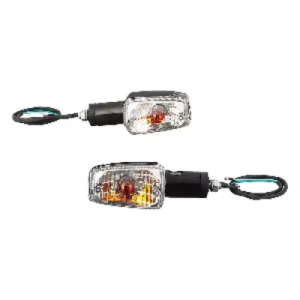 Uno Minda Td 5012gl Natural Lens Blinker Lamp Assembly Rear Lh For Passion Pro set Of 2 Pcs product image