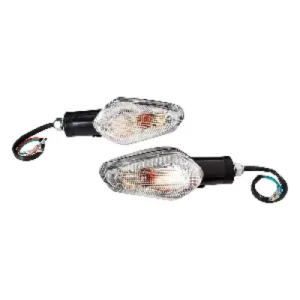 Uno Minda Td 5012h Natural Lens Blinker Lamp Assembly Front Lh rh For Passion Pro New Model set Of 2 Pcs product image