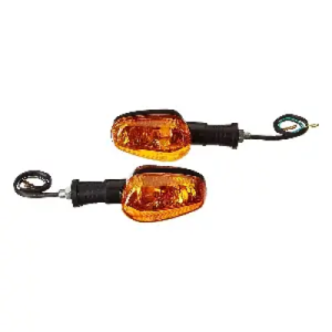 Uno Minda Td 5034 Amber Lens Blinker Lamp Assembly Front Lh rh For TVS Star City set Of 2 Pcs product image
