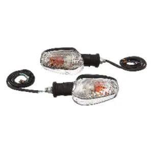 Uno Minda Td 5034c Natural Lens Blinker Lamp Assembly Rear Lh rh For TVS Star City set Of 2 Pcs product image