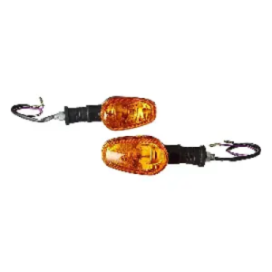 Uno Minda Td 5034l Amber Lens Blinker Lamp Assembly Front Lh For TVS Star City set Of 2 Pcs product image
