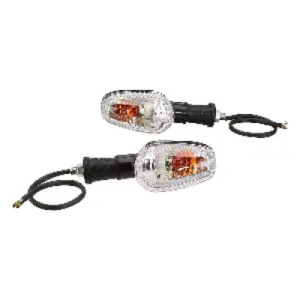 Uno Minda Td 5034uf Amber Lens Blinker Lamp Assembly Front For TVS Star City set Of 2 Pcs product image