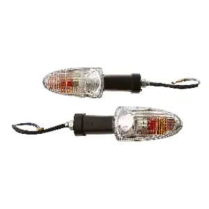 Uno Minda Td 5040bl Natural Lens Blinker Lamp Assembly Front Lh For TVS Apache Rtr set Of 2 Pcs product image