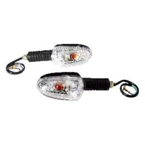 Uno Minda Td 5049b Natural Lens Blinker Lamp Assembly Front Lh rh For TVS Star Sport set Of 2 Pcs product image