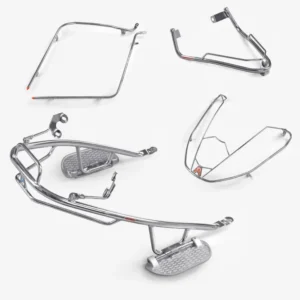 Enhanced Stainless Steel Safety Guard With Foldable Footrest Suitable For Ather 45