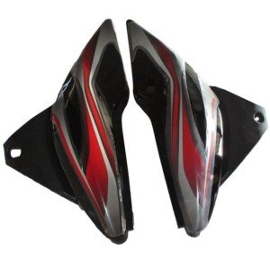 Side Panel Side Cowl Set Fit For Bajaj Discover 100cc Black red Sticker