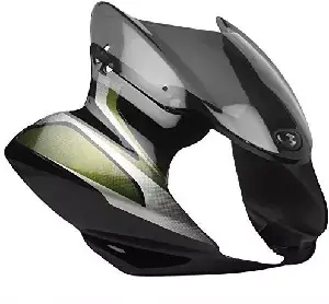 Visor For Discover 100 Dts i 3d Black Green